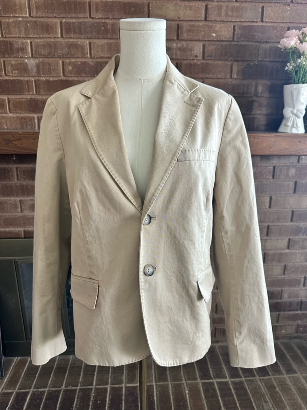 Polo Ralph Lauren Stretch Twill Cotton Blazer Size 10 Classic Preppy